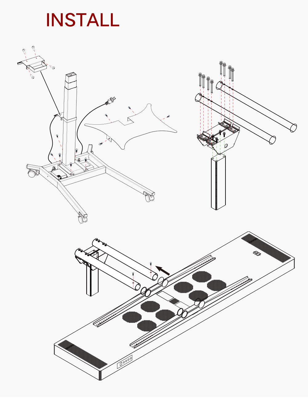 Premium Electric Mobile Stand for Red Light Therapy Panels (RNL1000 & RNL1500)